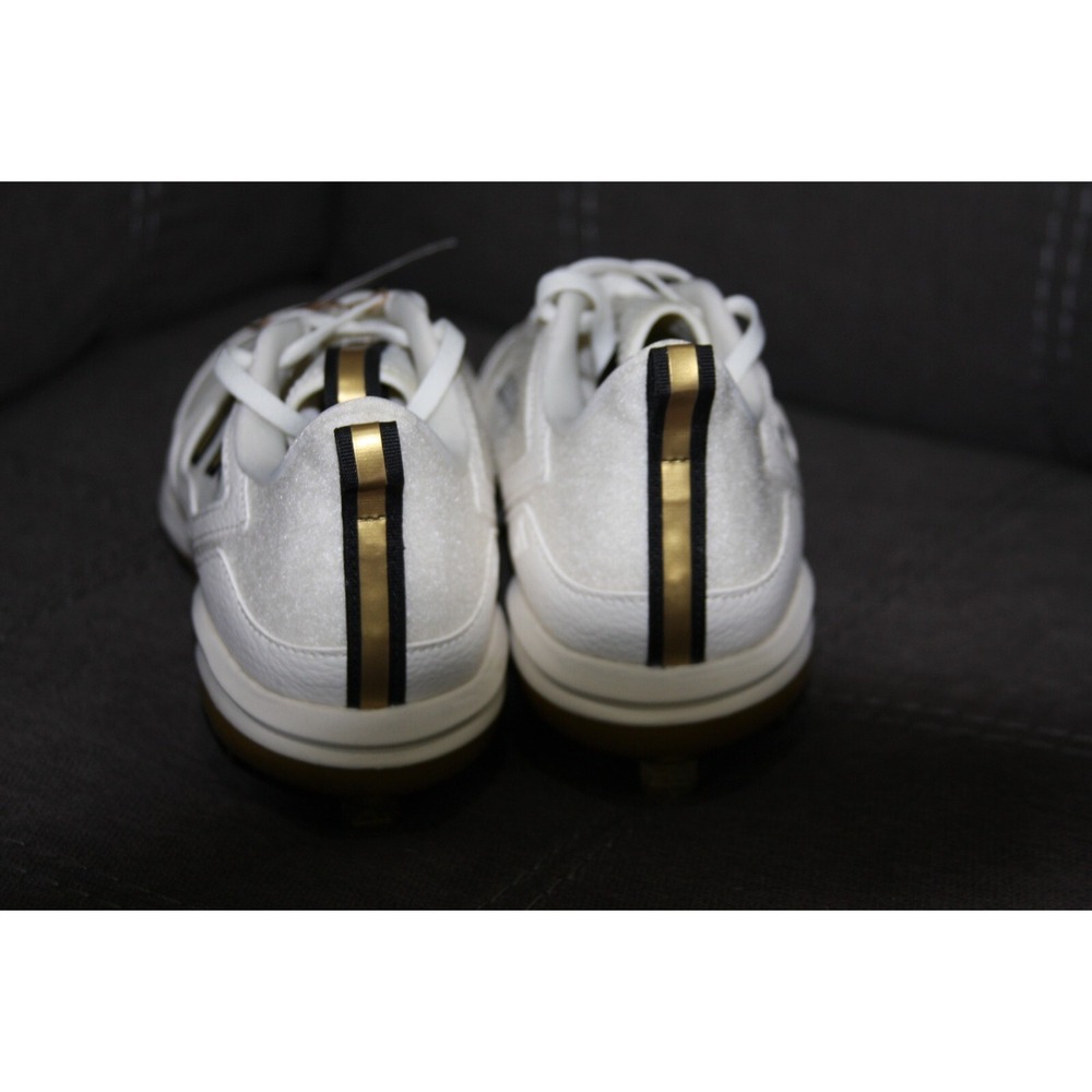 adidas White and Gold Athletic Shoes - Picture 5 of 16